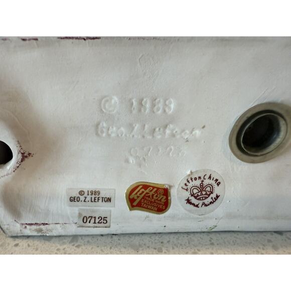 Lefton 1989 Railroad‎ Colonial Village Train Engine 07125 Vintage - Picture 13 of 13